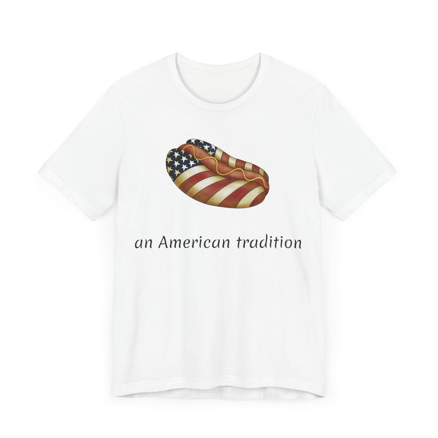 Hot Dog T-shirt | Americana | Funny | Patriotic | Unisex | Flag