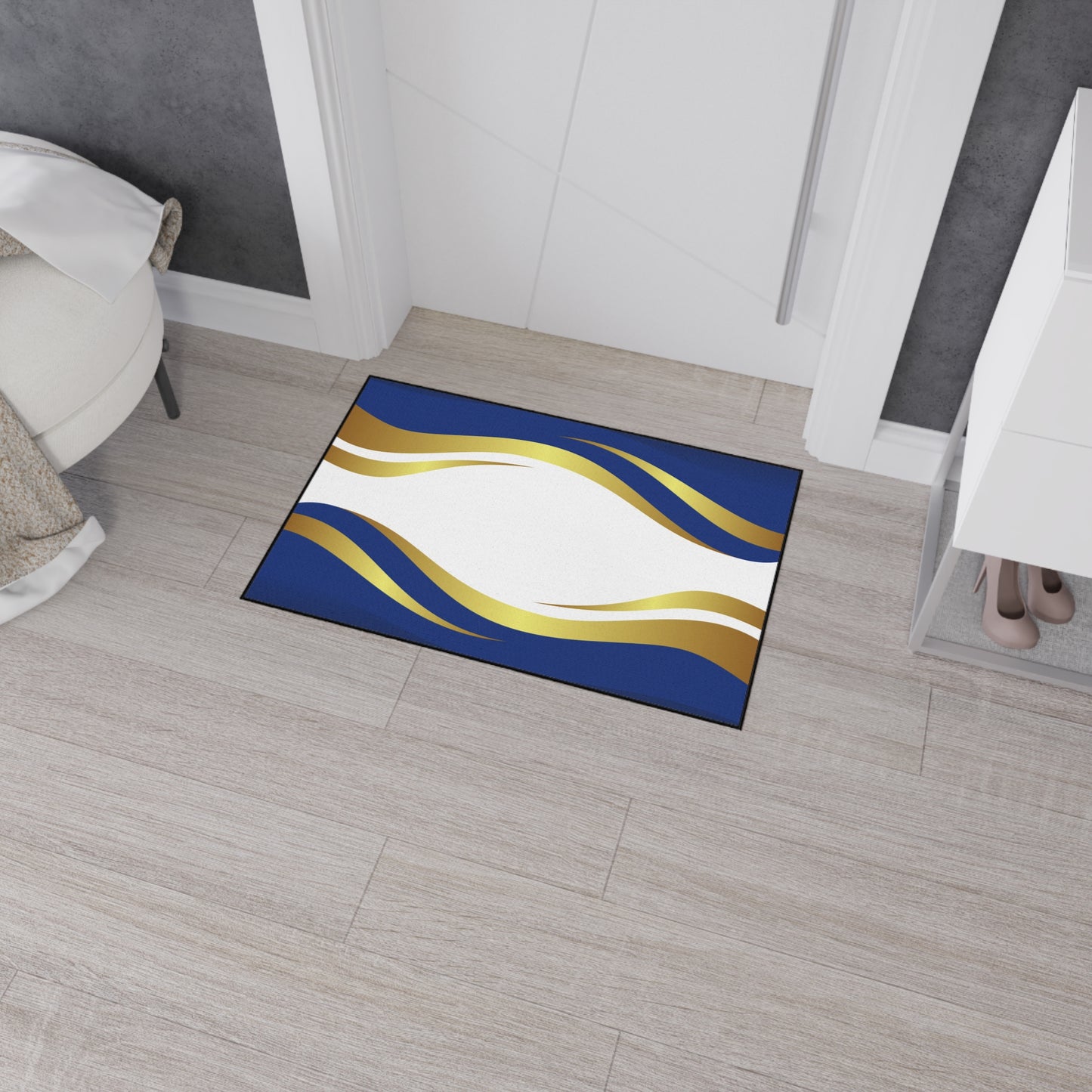 Decorative Heavy Duty Non-Slip Floor Mat Stylish Design Perfect for Entryway Kitchen Décor Garage Rug Coffee Bar Bathroom Floor Door Mat