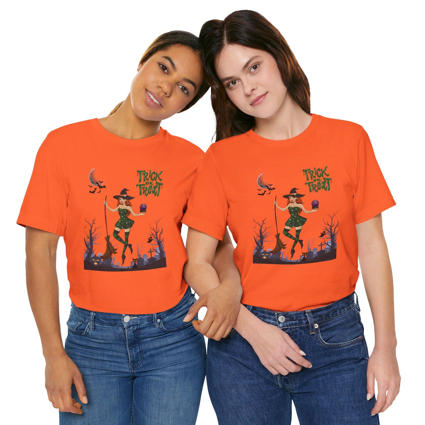 Trick or Treat Witch T-Shirt | Sexy Witch | Halloween | Adult |