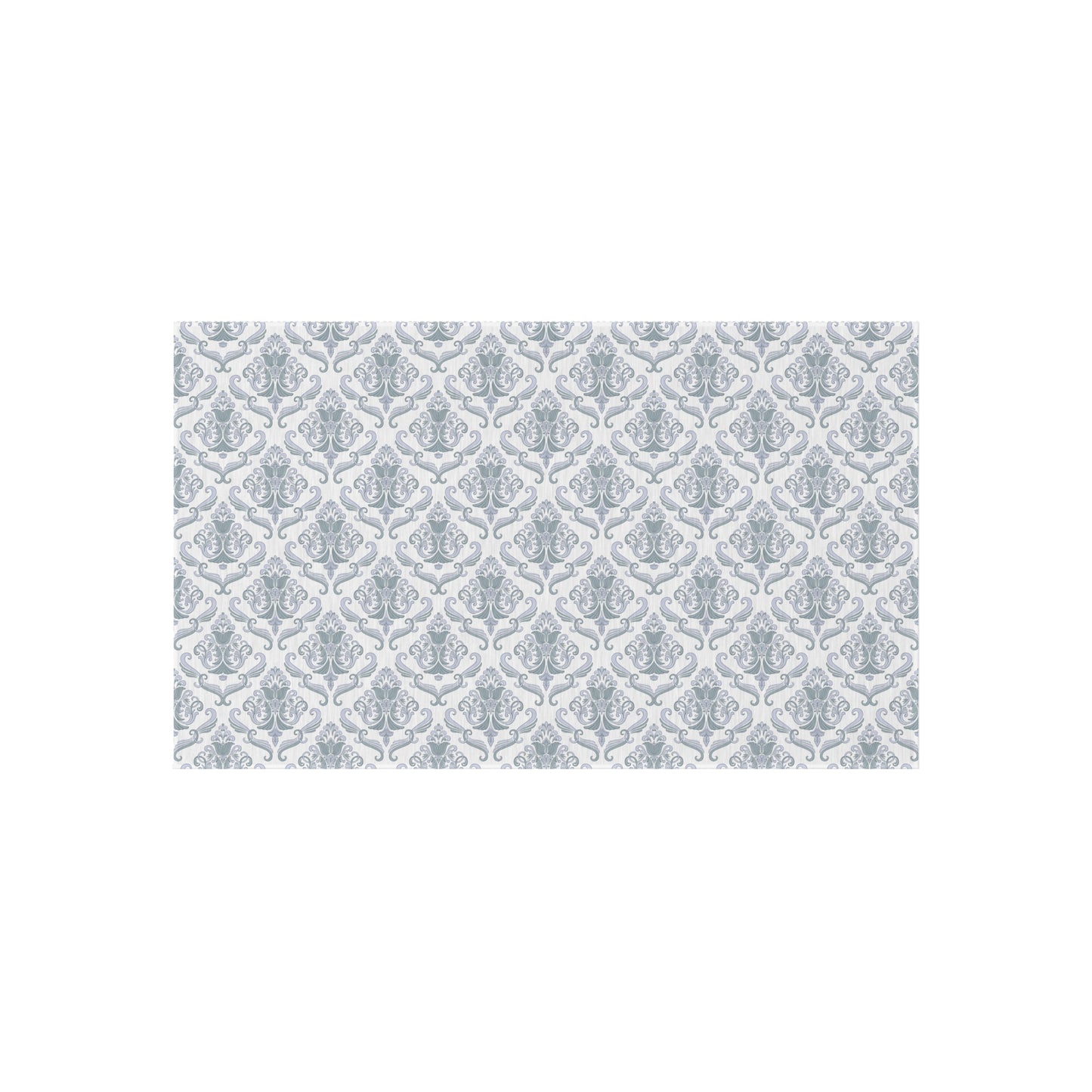 Chenille Print Pattern Outdoor Rug with No-Skid Backing Cozy Outdoor Carpet Patio Decor Gazebo Rug Pool Area Decor Outdoor Kitchen Carpet