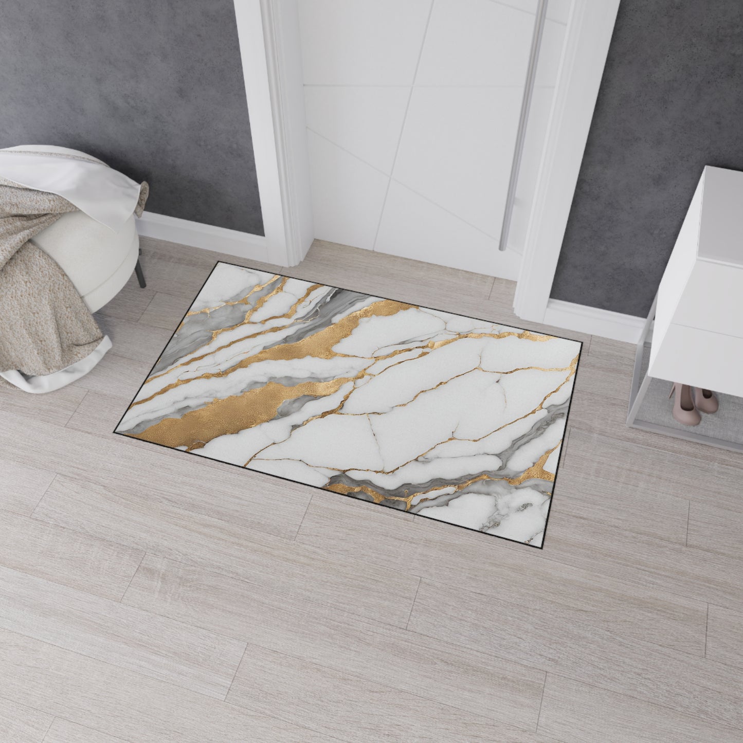 Decorative Heavy Duty Non-Slip Floor Mat Stylish Design Perfect for Entryway Kitchen Décor Garage Rug Coffee Bar Bathroom Floor Door Mat
