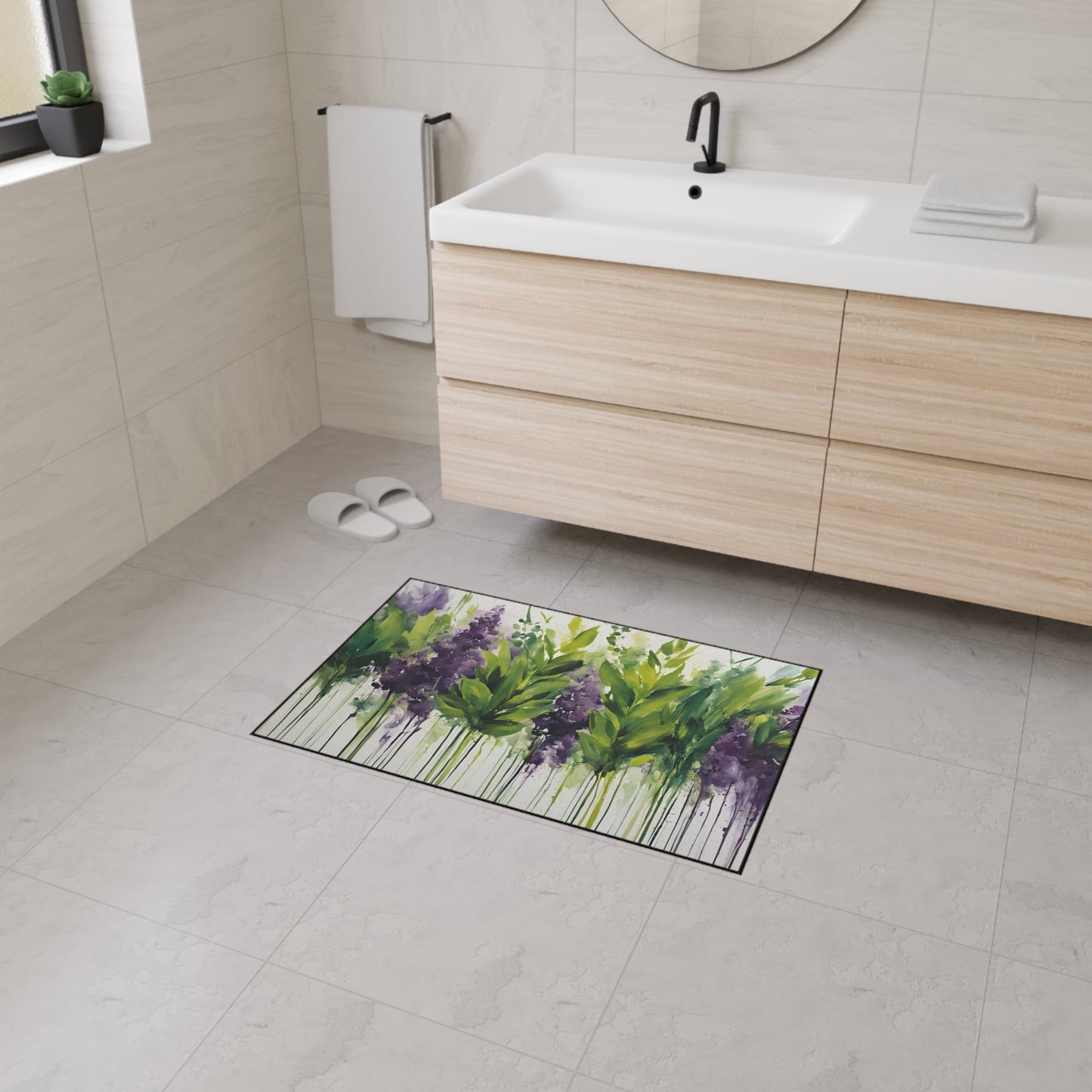 Decorative Heavy Duty Non-Slip Floor Mat Stylish Design Perfect for Entryway Kitchen Décor Garage Rug Coffee Bar Bathroom Floor Door Mat