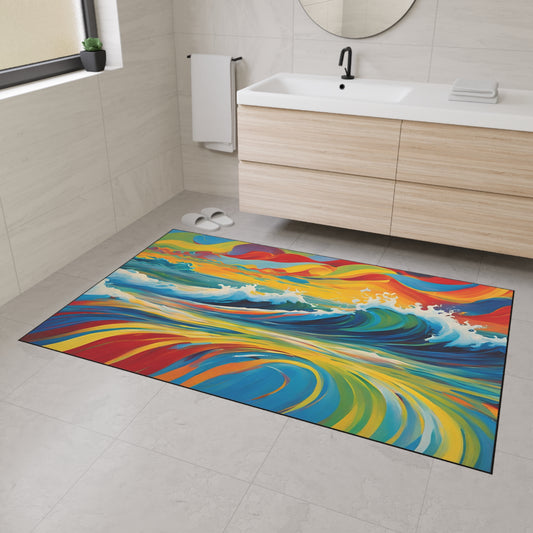 Decorative Heavy Duty Non-Slip Floor Mat Stylish Design Perfect for Entryway Kitchen Décor Garage Rug Coffee Bar Bathroom Floor Door Mat