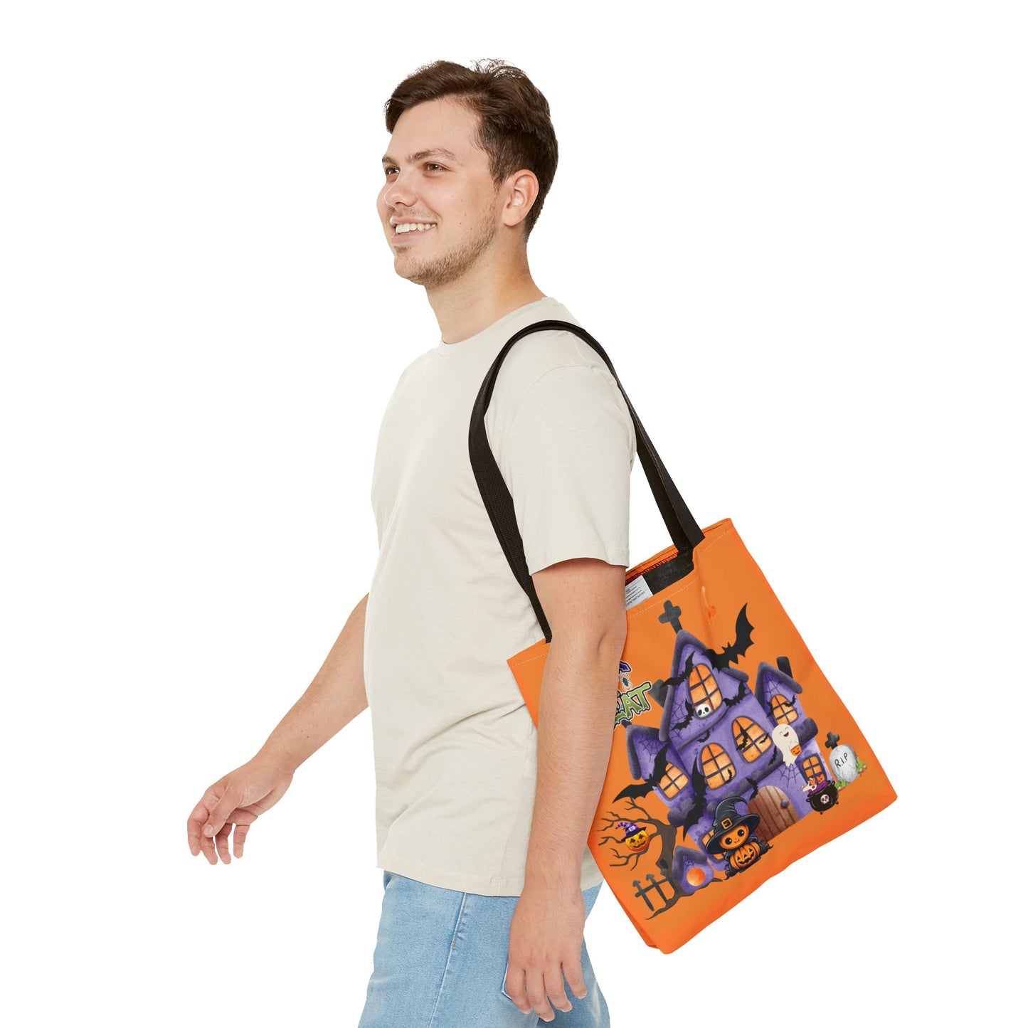 Halloween Tote Bag | Carryall | Grocery Bag | Shopping Bag | Pumpkin | Autumn | Trick or Treat | Candy Bag |