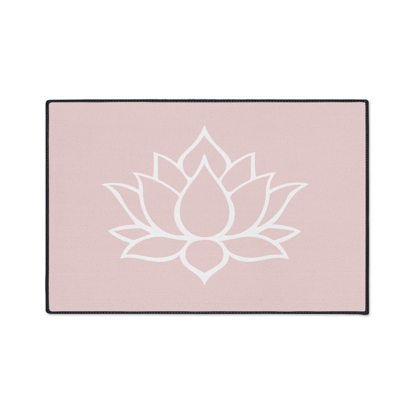 Decorative Heavy Duty Non-Slip Floor Mat Stylish Design Perfect for Entryway Kitchen Décor Pink Lotus Blossom Floral Design Rug Bathroom Mat