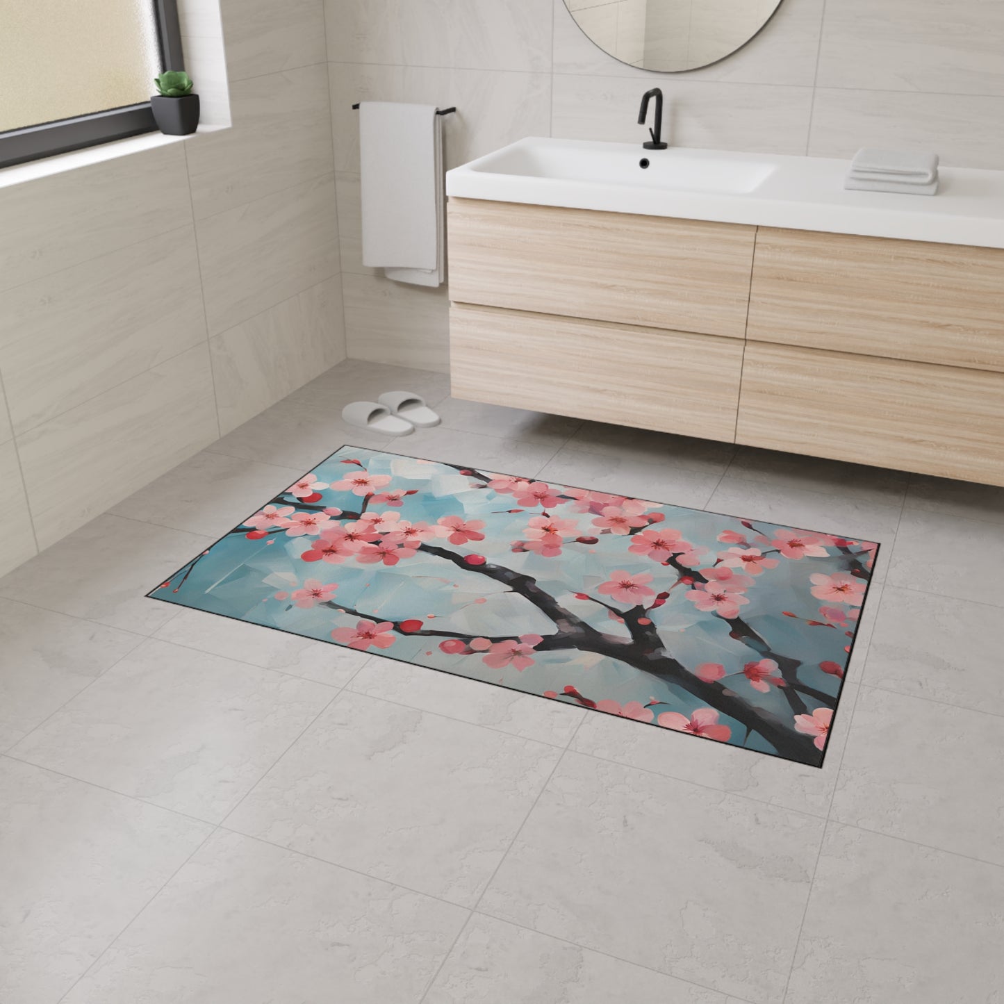 Decorative Heavy Duty Non-Slip Floor Mat Stylish Design Perfect for Entryway Kitchen Décor Garage Rug Coffee Bar Bathroom Floor Door Mat