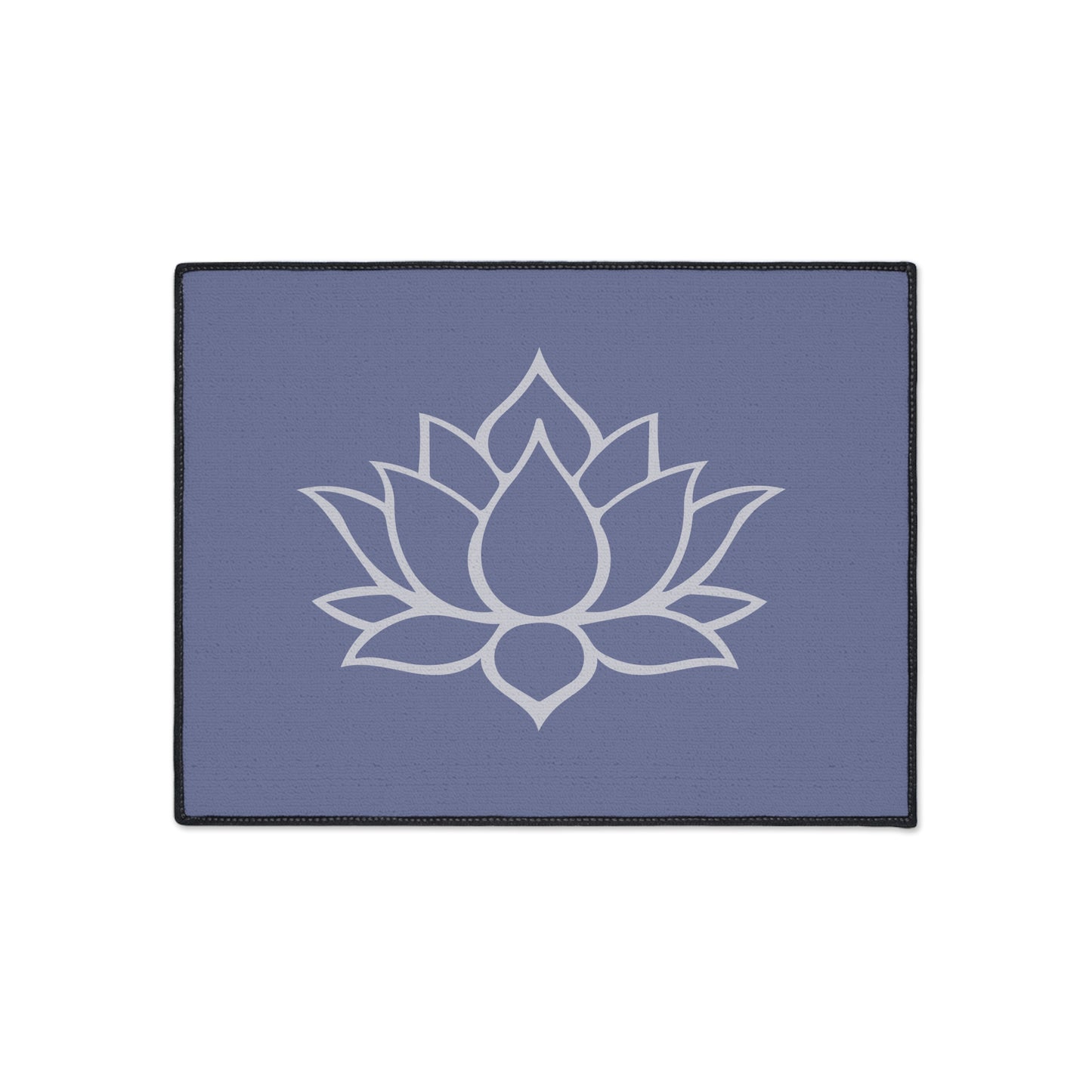 Decorative Heavy Duty Non-Slip Floor Mat Stylish Design Perfect for Entryway Kitchen Décor Grey Lotus Blossom Floral Design Rug Bathroom Mat