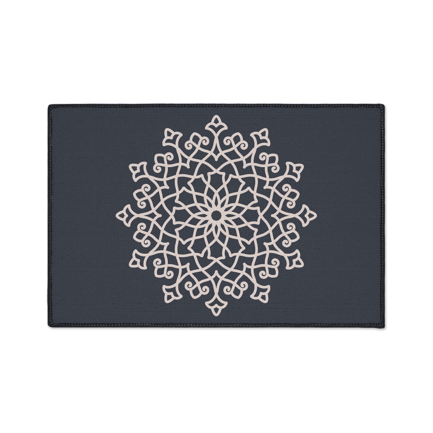 Decorative Heavy Duty Non-Slip Floor Mat Stylish Design Perfect for Entryway Kitchen Décor Grey Geometric Floral Design Rug Bathroom Mat