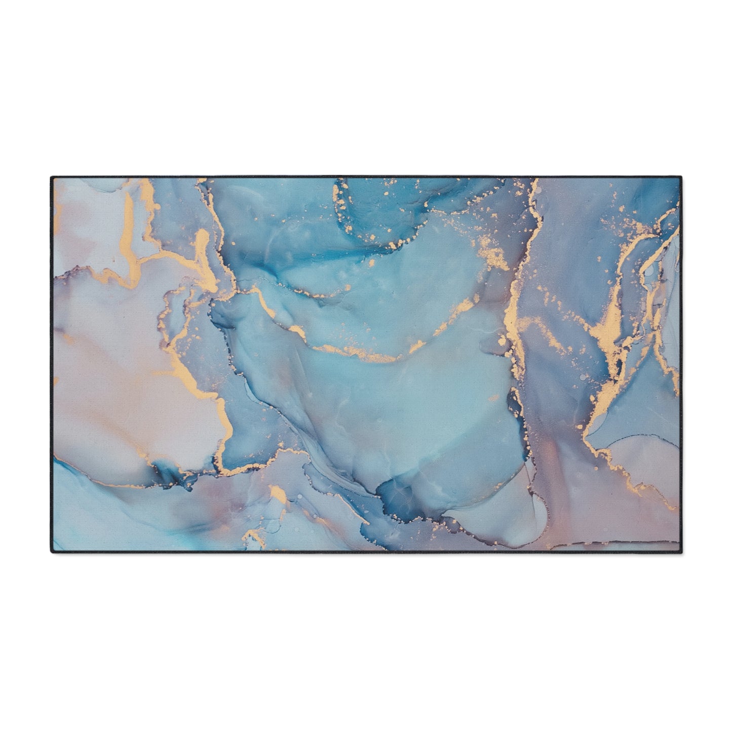 Decorative Heavy Duty Non-Slip Floor Mat Stylish Design Perfect for Entryway Kitchen Décor Marble Agate Design Rug Bathroom Mat