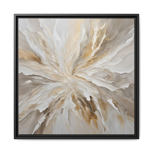 Modern Abstract Floral Design Unique Framed Canvas Wall Art Starburst Gift Nature Lover Gift Garden Lover Gift 3 frame colors
