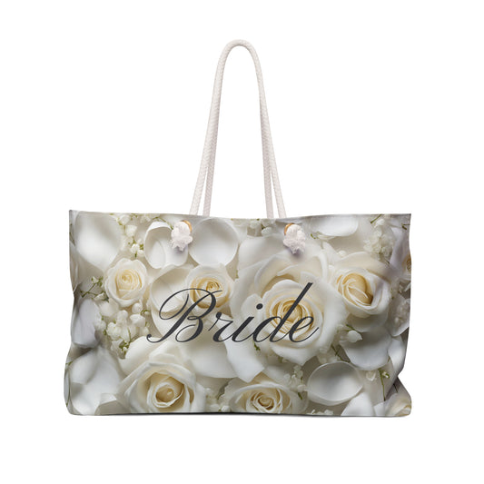 Bridal Heart Design Weekender Tote Bag Cottage Core Minimalist Wedding Gift Bridal Shower Trendy Gift for Her Romantic Wife to Be Gift