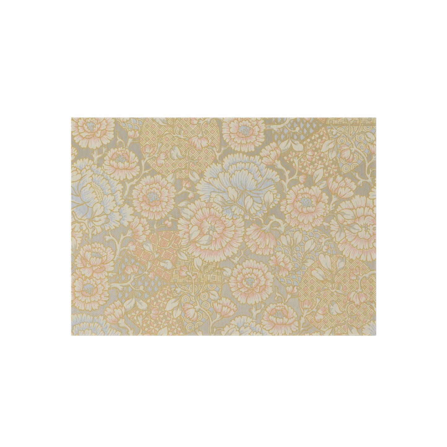 Floral Chenille Outdoor Rug with No-Skid Backing Cozy Outdoor Carpet Patio Decor Gazebo Beachy Rug Pool Area Decor Outdoor Kitchen Carpet