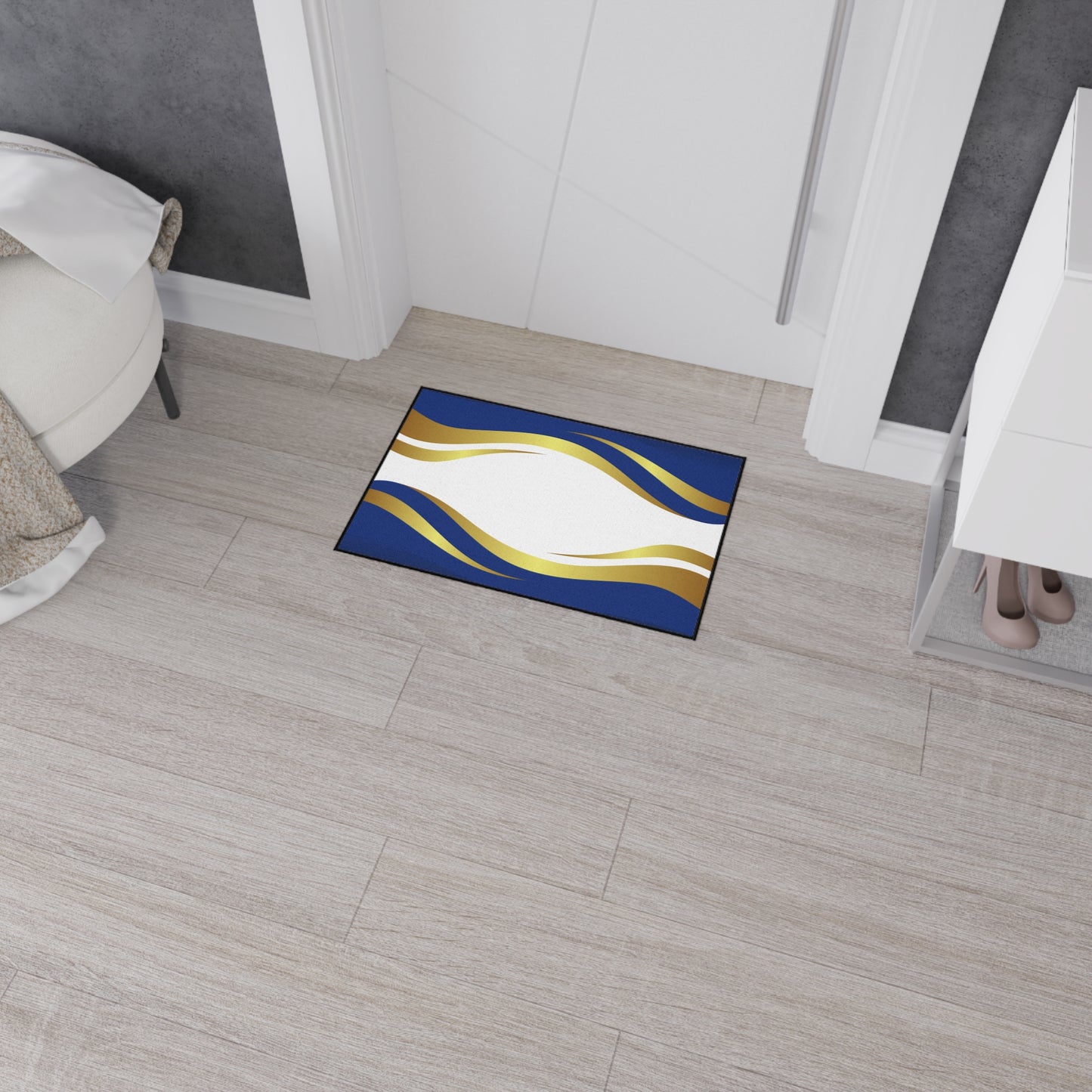 Decorative Heavy Duty Non-Slip Floor Mat Stylish Design Perfect for Entryway Kitchen Décor Garage Rug Coffee Bar Bathroom Floor Door Mat