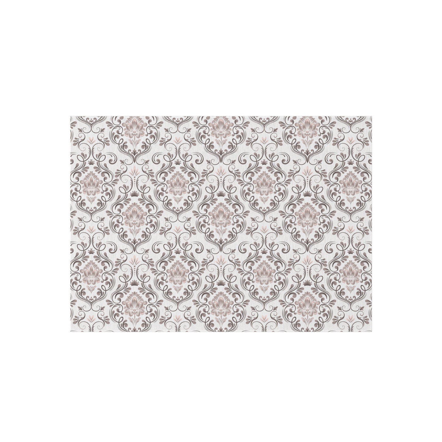 Chenille Print Pattern Outdoor Rug with No-Skid Backing Cozy Outdoor Carpet Patio Decor Gazebo Rug Pool Area Decor Outdoor Kitchen Carpet