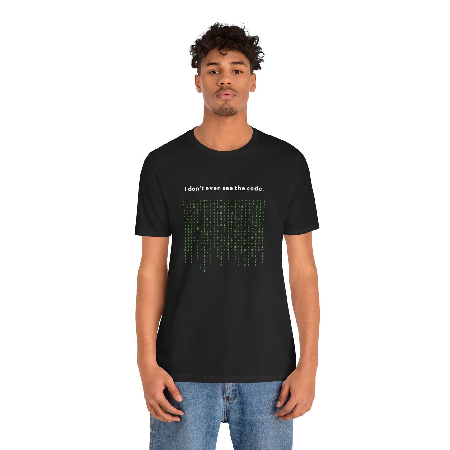 Binary Code T-Shirt Unisex Techie Computer Nerd Hacker Shirt Programmer IT Gift Matrix Shirt