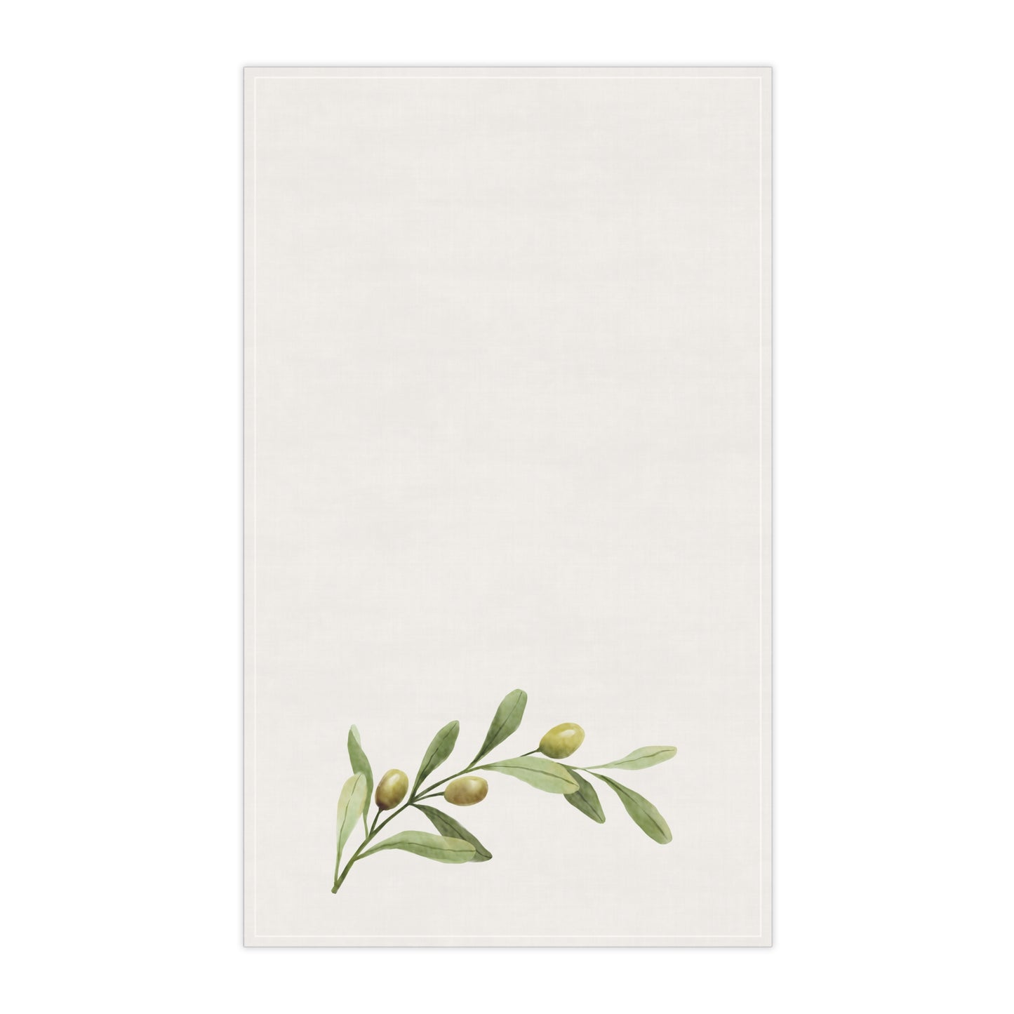 Olives Floral Pastel Kitchen Tea Towel Durable Hand Towel Gift for Flower Lover Whimsical Home Decor Decorative Kitchen Cotton Twill