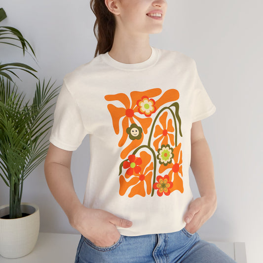 Boho Wildflower T-shirt Unisex Boho Cottage Core Tee Flower Lover Shirt Gift Nature Lover Shirt