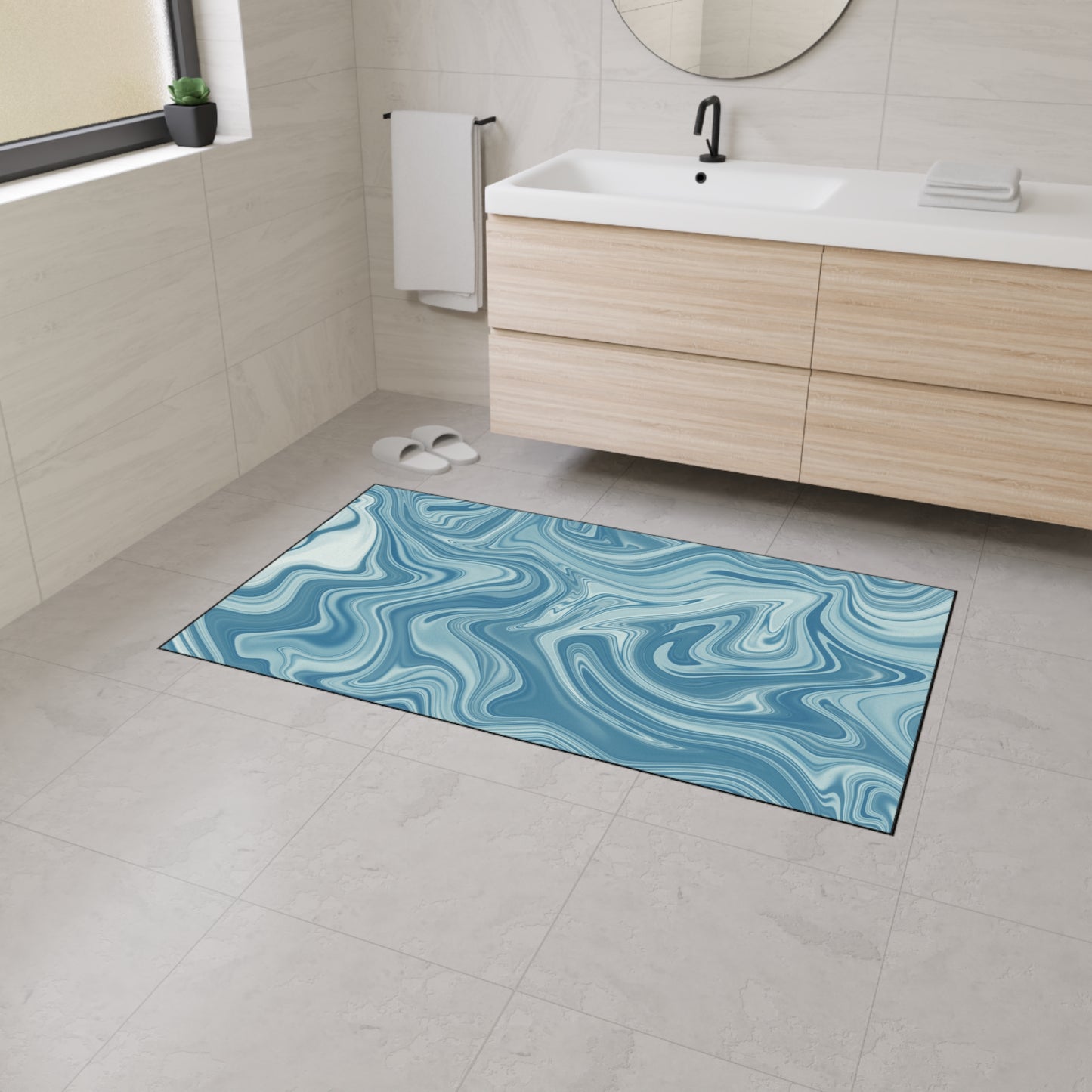 Decorative Heavy Duty Non-Slip Floor Mat Stylish Design Perfect for Entryway Kitchen Décor Garage Rug Coffee Bar Bathroom Floor Door Mat