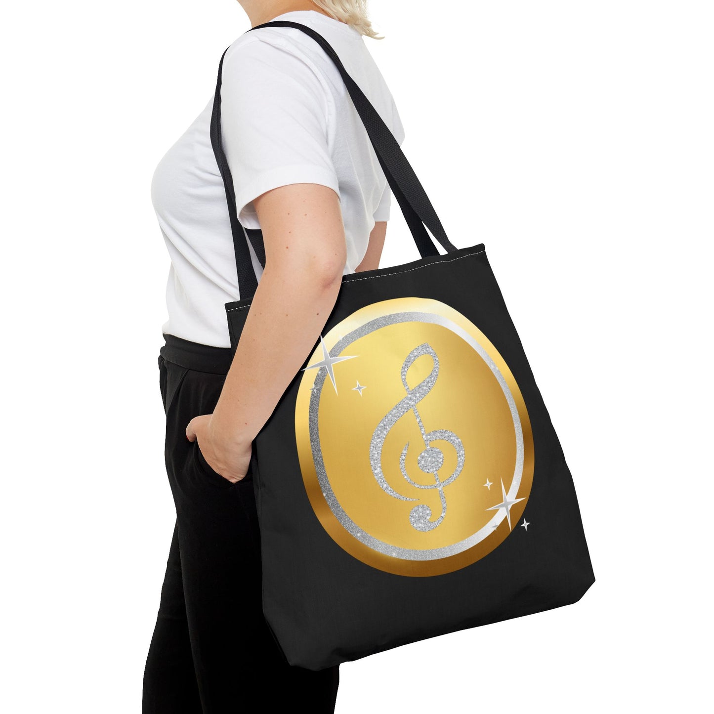 Treble Clef Tote Bag | Carryall | Music Note | Musician Gift | Musical Theme |