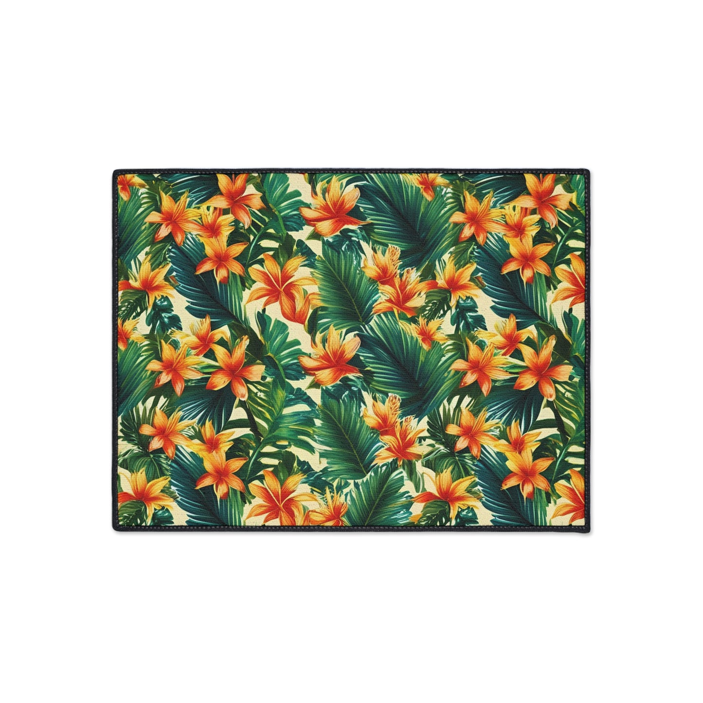 Decorative Heavy Duty Non-Slip Floor Mat Stylish Design Perfect for Entryway Kitchen Décor Garage Rug Tropical Bathroom Floor Door Mat