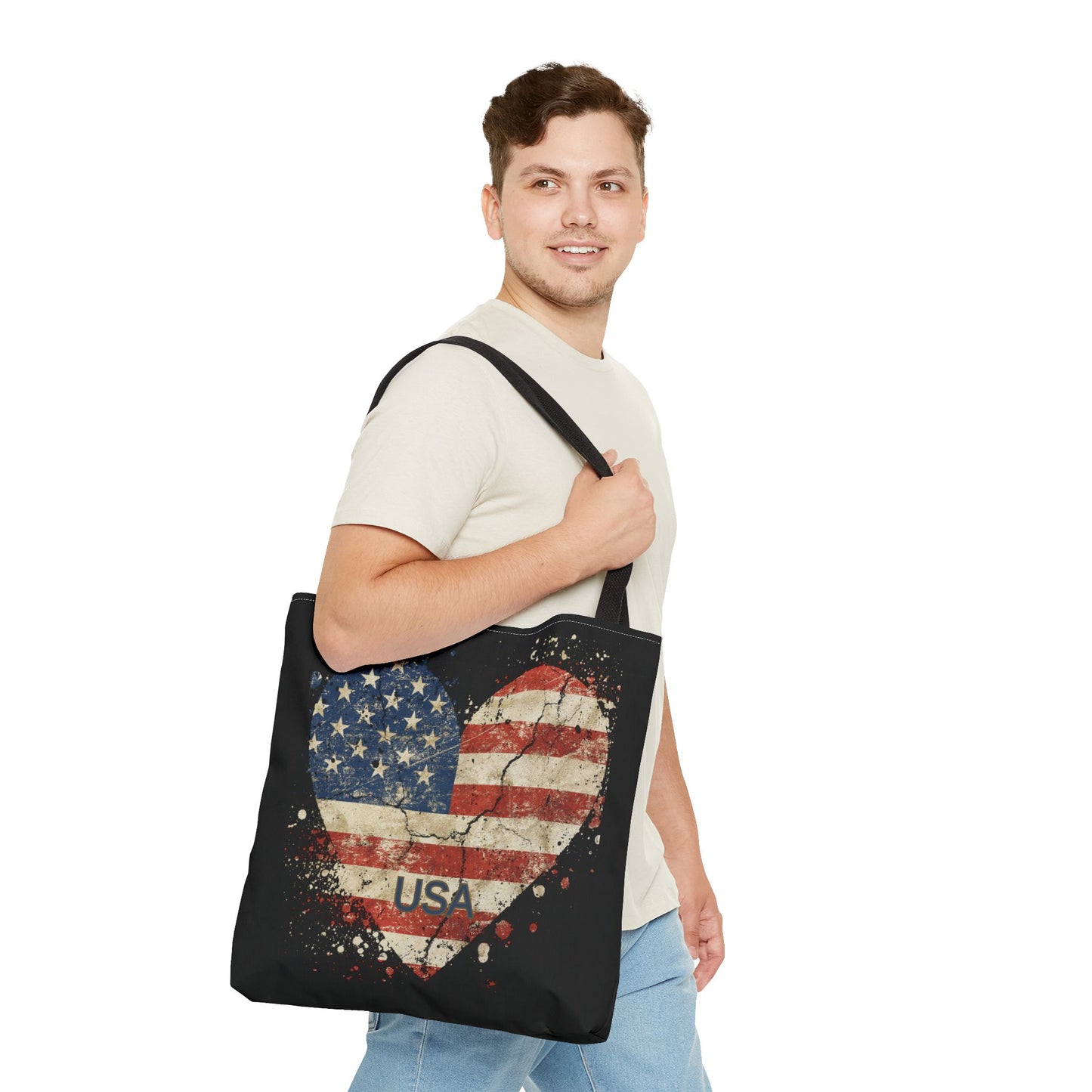 USA Flag Tote Bag | Carryall | Patriotic | American | United States | US Flag |