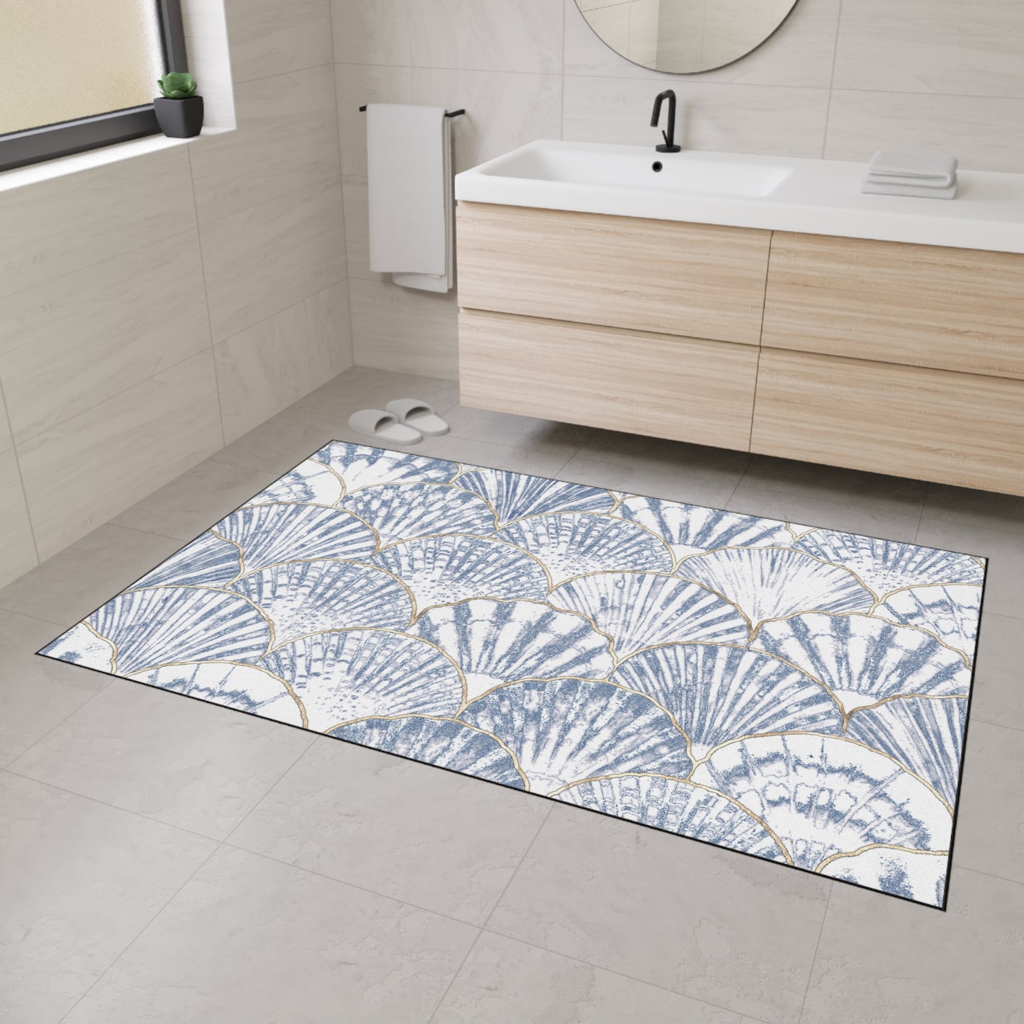 Decorative Heavy Duty Non-Slip Floor Mat Stylish Design Perfect for Entryway Kitchen Décor Garage Rug Coffee Bar Bathroom Floor Door Mat