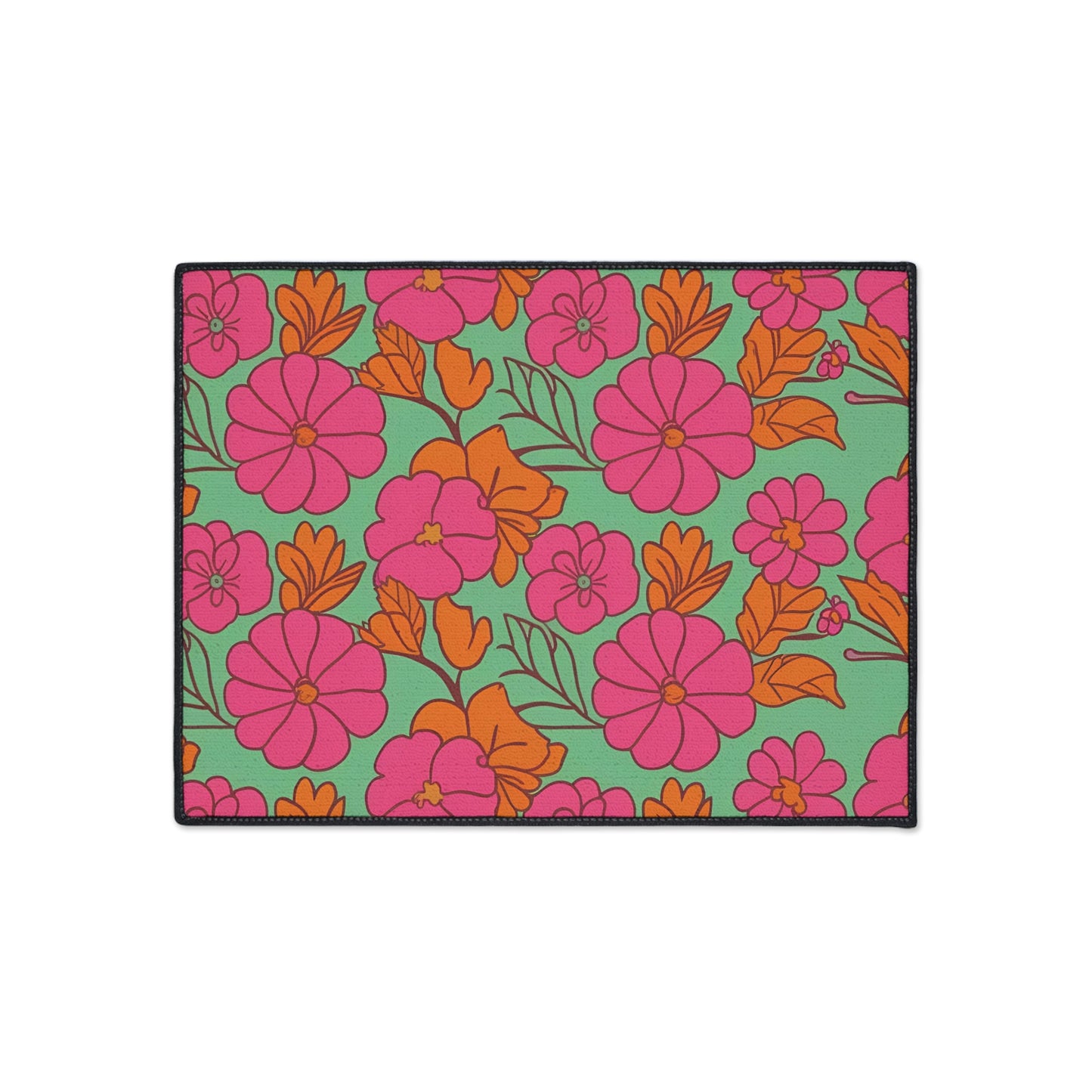 Decorative Heavy Duty Non-Slip Floor Mat Stylish Design Perfect for Entryway Kitchen Décor Garage Rug Tropical Bathroom Floor Door Mat