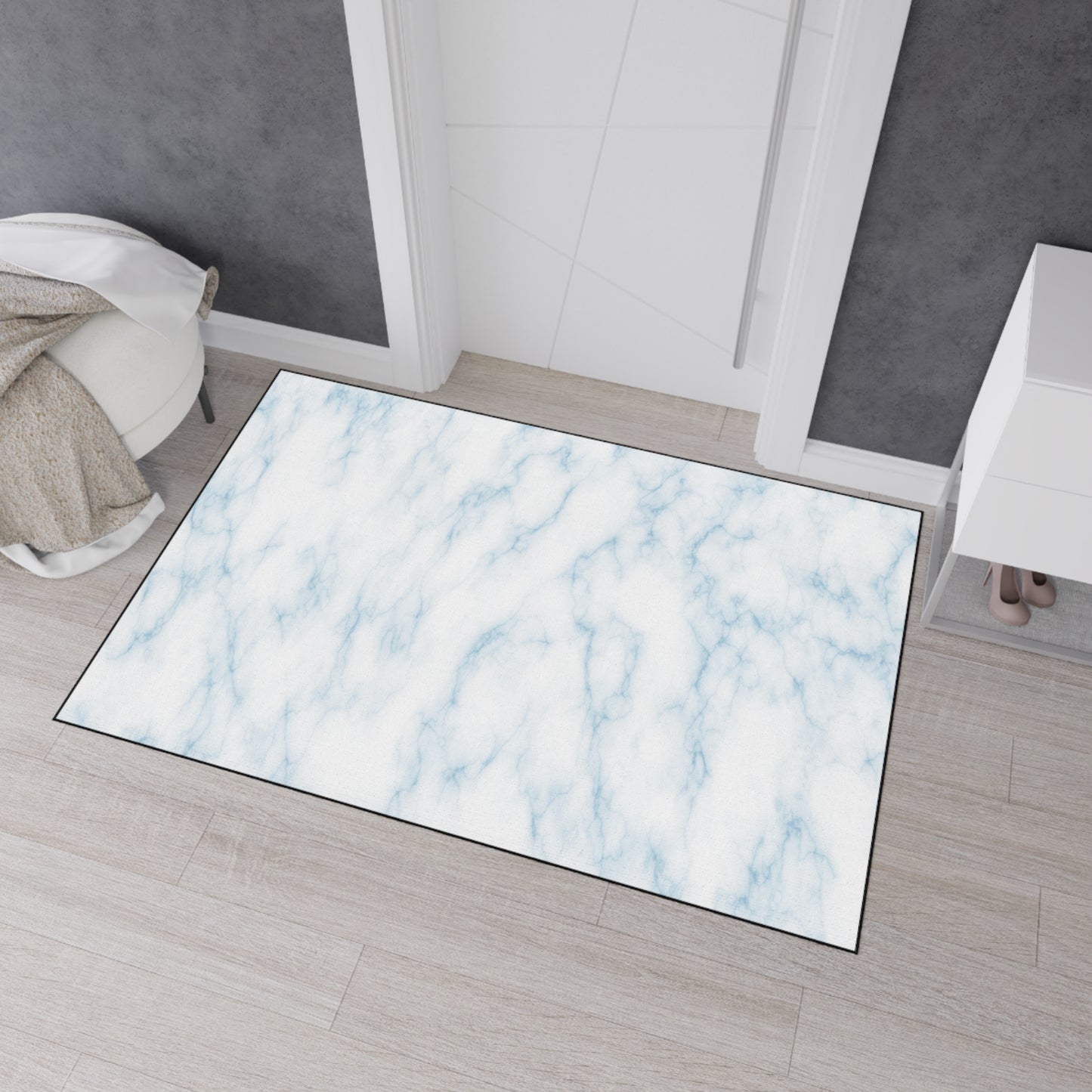 Decorative Heavy Duty Non-Slip Floor Mat Stylish Design Perfect for Entryway Kitchen Décor Garage Rug Coffee Bar Bathroom Floor Door Mat