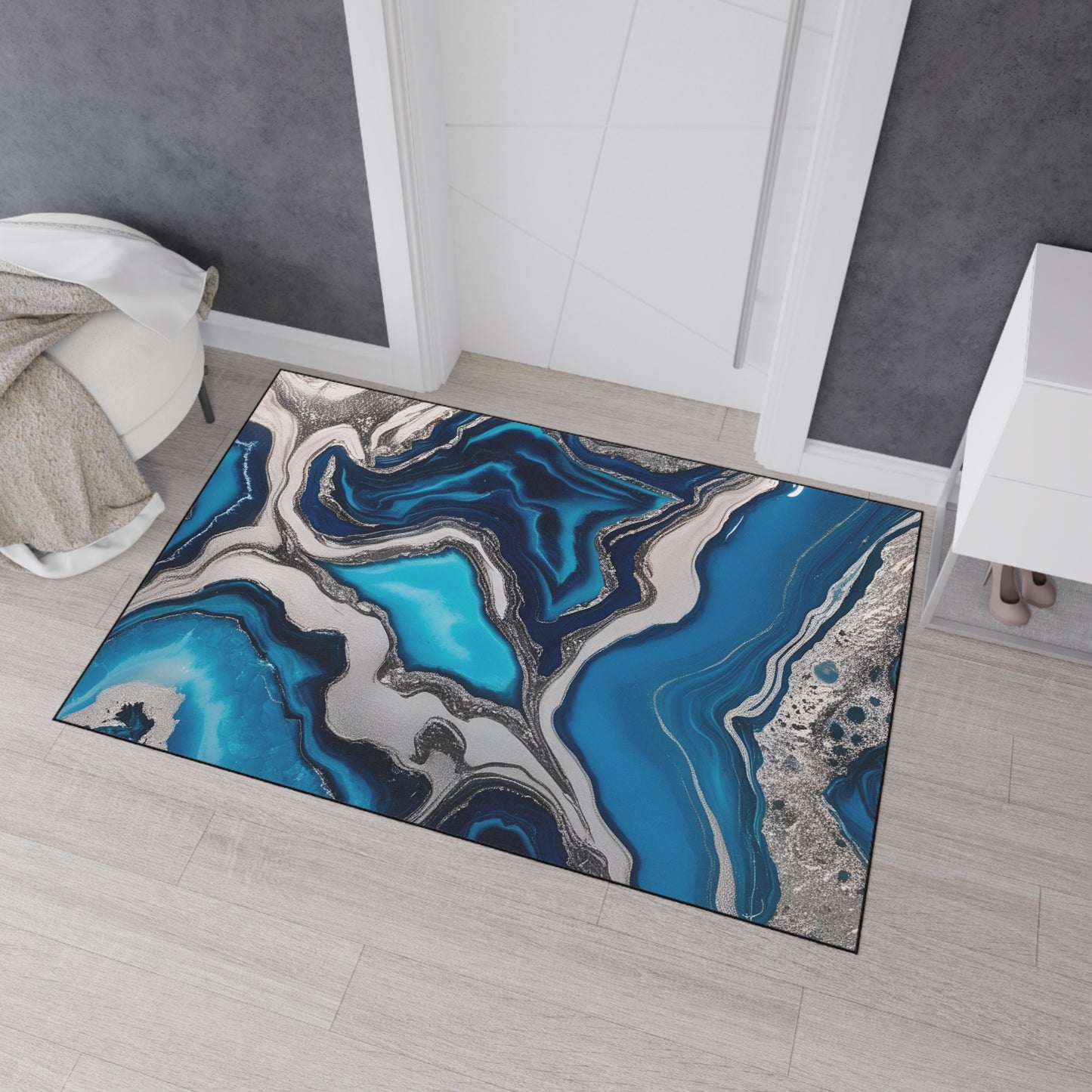 Decorative Heavy Duty Non-Slip Floor Mat Stylish Design Perfect for Entryway Kitchen Décor Garage Rug Coffee Bar Bathroom Floor Door Mat