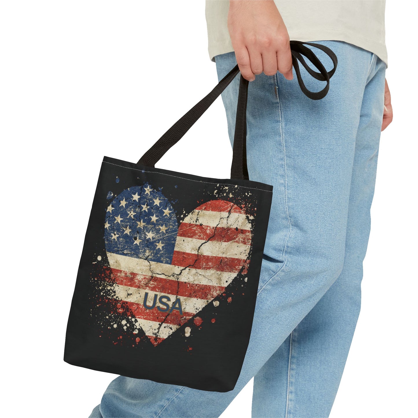 USA Flag Tote Bag | Carryall | Patriotic | American | United States | US Flag |