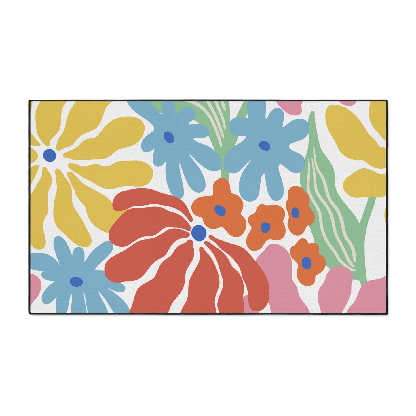 Decorative Heavy Duty Non-Slip Floor Mat Stylish Design Perfect for Entryway Kitchen Décor Garage Rug Coffee Bar Bathroom Floor Door Mat