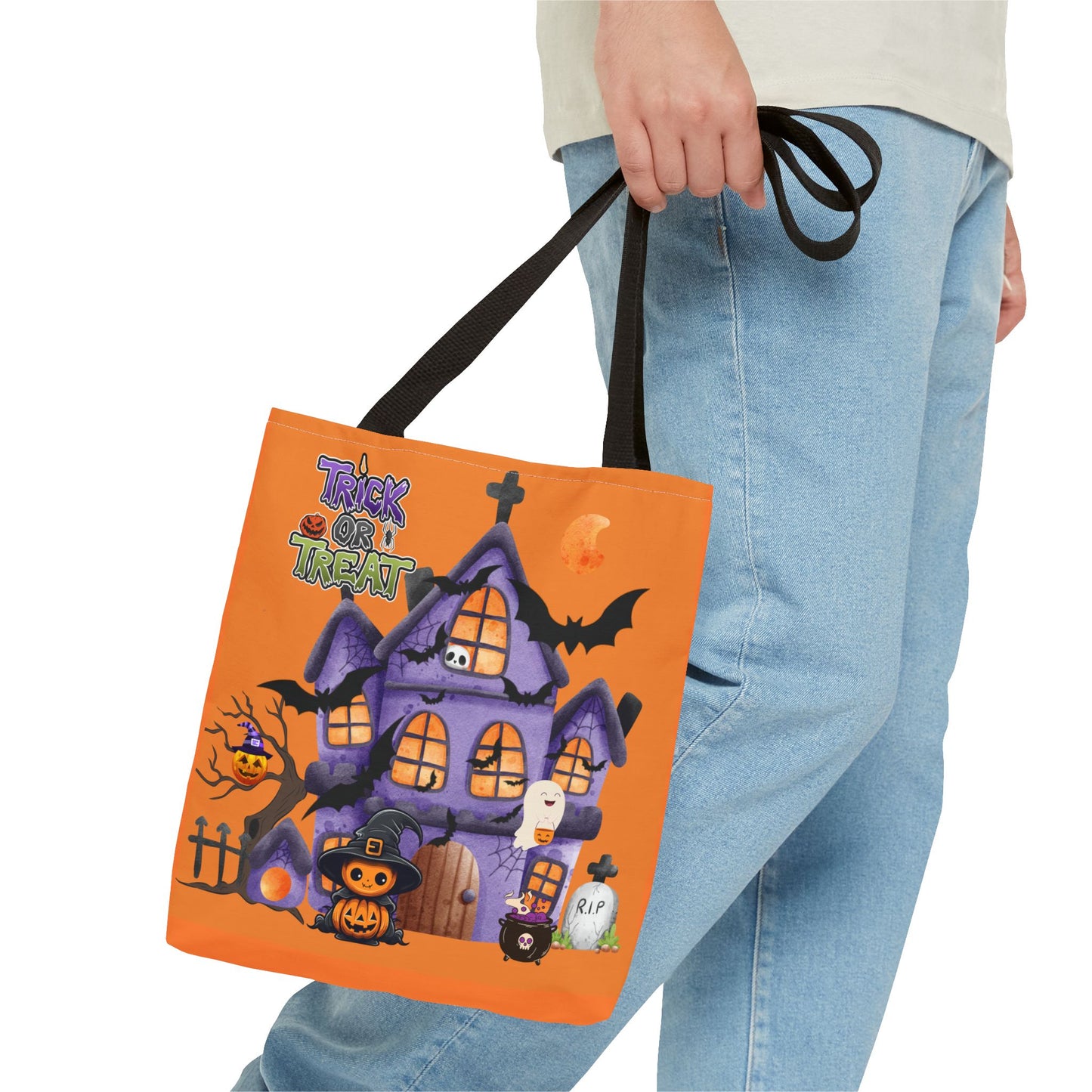 Halloween Tote Bag | Carryall | Grocery Bag | Shopping Bag | Pumpkin | Autumn | Trick or Treat | Candy Bag |