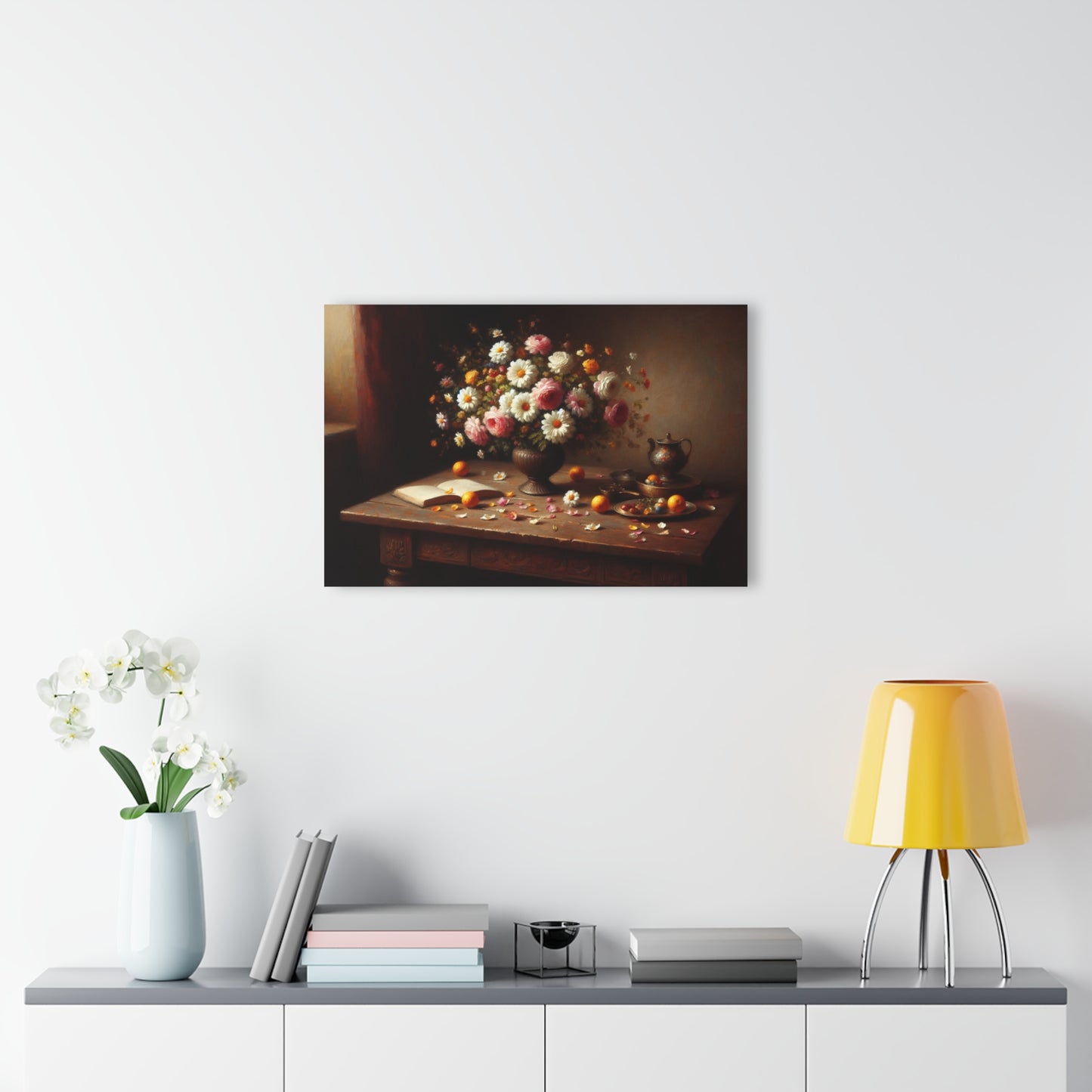 Large Floral Design Acrylic Print with French Cleat Nature Lover Wall Art Flower Lover Gift Poppy Flower Artwork Modern Garden Home Decor
