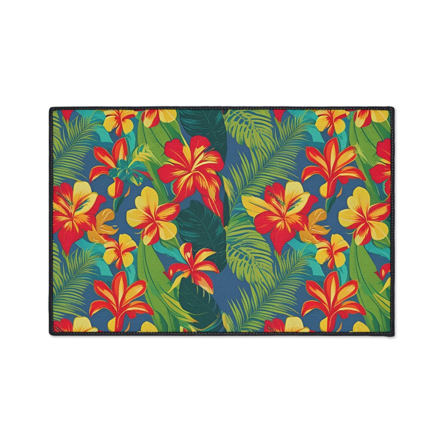 Decorative Heavy Duty Non-Slip Floor Mat Stylish Design Perfect for Entryway Kitchen Décor Garage Rug Tropical Bathroom Floor Door Mat