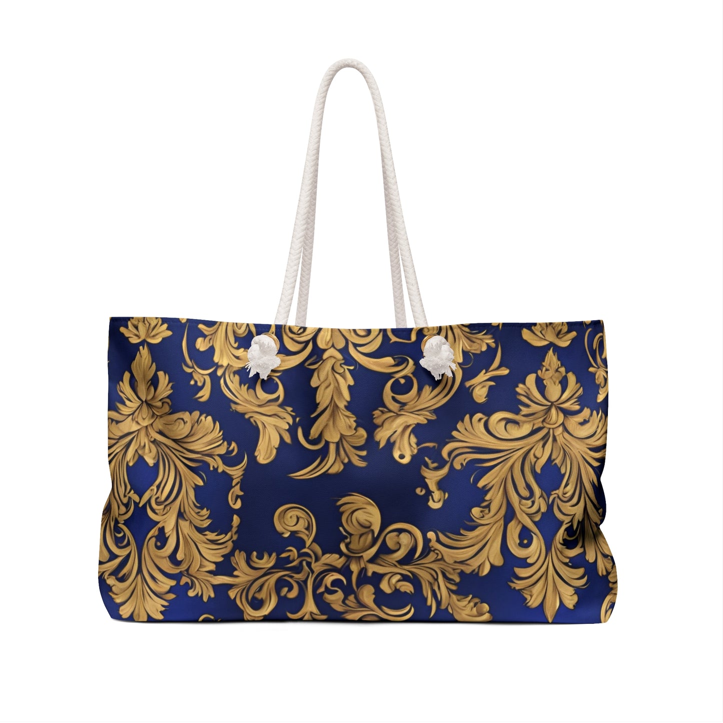 Elegant Damask Weekender Bag | Beach Bag | Overnight Bag | Shopping Bag | Tote Bag |