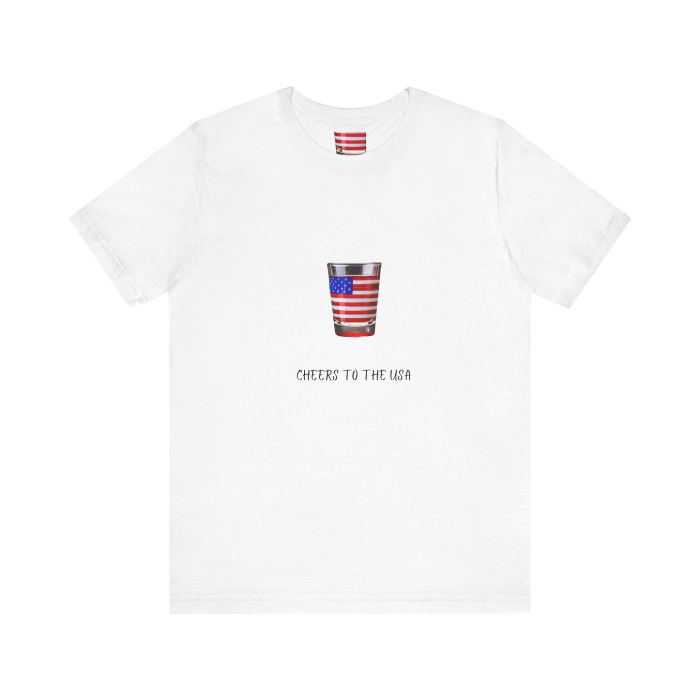 Cheers to USA T-shirt | Patriotic | USA | Wine Lovers | Unisex