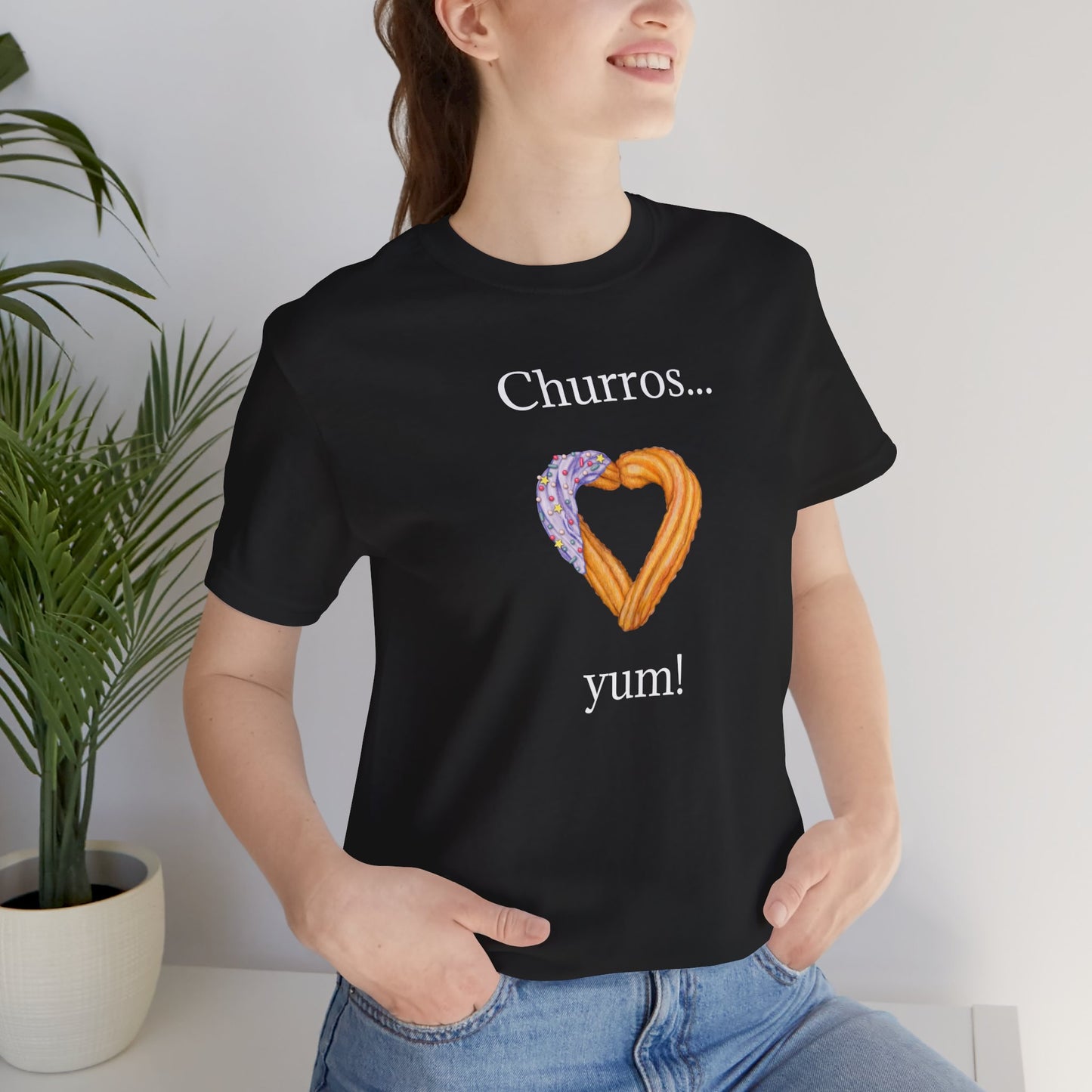 Churros Yum T-Shirt | Culinary | Foodie | Home Cook | Unisex | Funny | Latin Food