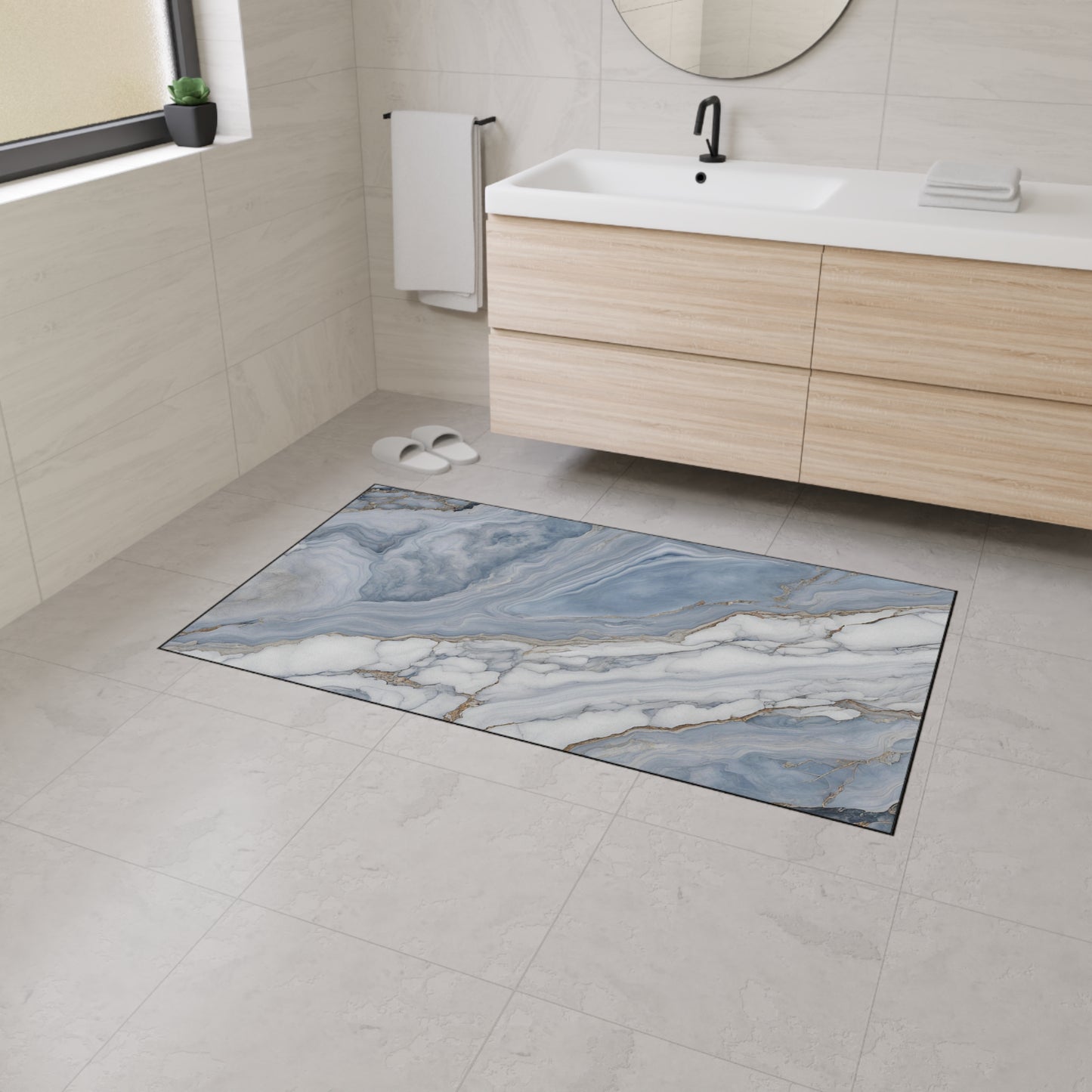 Decorative Heavy Duty Non-Slip Floor Mat Stylish Design Perfect for Entryway Kitchen Décor Garage Rug Coffee Bar Bathroom Floor Door Mat