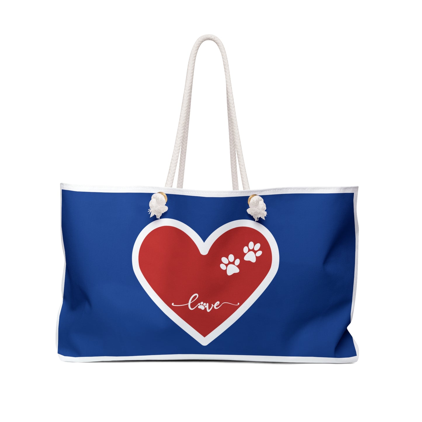 Dog and Cat Lover Weekender Bag | Pet Lover Gift | Dog Parent | Cat Parent | Beach Bag | Tote Bag |